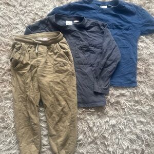 Boys Zara Lot Joggers & Pocket Shirts Size 4-5 4T